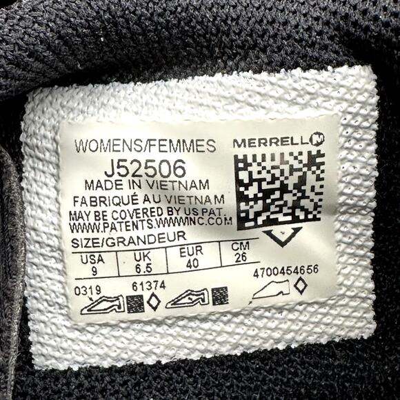 Merrell Vapor Glove 4 Trail Runners Cross Trainers Barefoot Vibram Black 9 - Picture 7 of 8